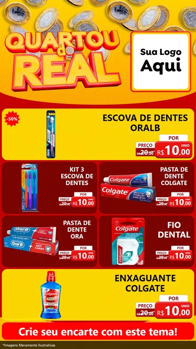 Modelo de TV para TV Vertical com o tema Quartou do Real para Higiene Pessoal