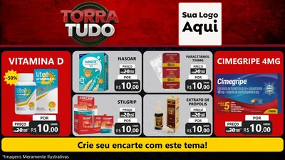 Modelo de TV para TV Horizontal com o tema Torra Tudo para Farmácia