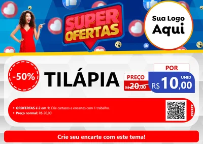 Modelo de Cartaz para Cartaz A4 Horizontal