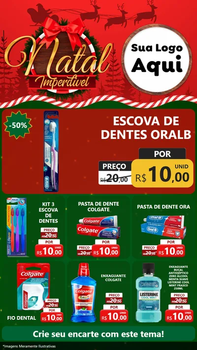 Modelo de Rede Social para Stories com o tema Natal Imperdível para Higiene Pessoal
