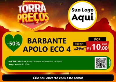 Modelo de Cartaz para Cartaz A4 Horizontal com o tema Torra Preços para Armarinho e Aviamentos