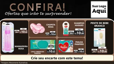 Modelo de TV para TV Horizontal com o tema Confira! Ofertas que irão te surpreender! para Bebês