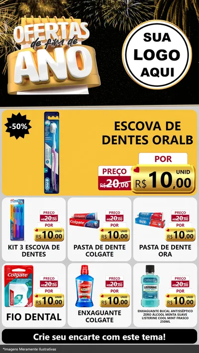 Modelo de Rede Social para Stories com o tema Ofertas de Fim de Ano para Higiene Pessoal