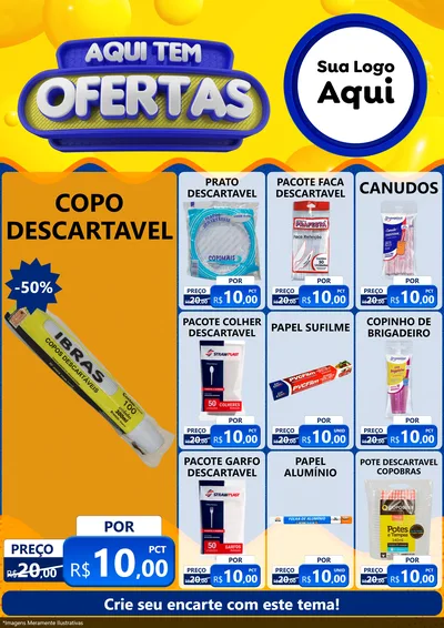 Modelo de Encarte para Encarte A4 Vertical