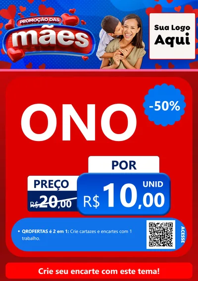 Modelo de Cartaz para Cartaz A4 Vertical com o tema Promoção das Mães para Óticas