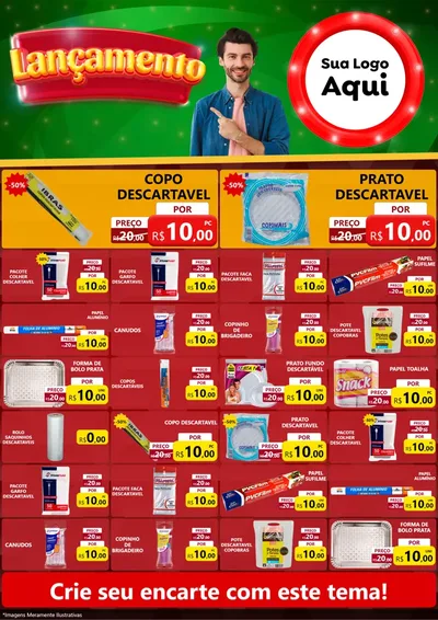 Modelo de Encarte para Encarte A4 Vertical com o tema Lançamento para Embalagens