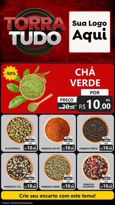 Modelo de Rede Social para Stories com o tema Torra Tudo para Produtos Naturais