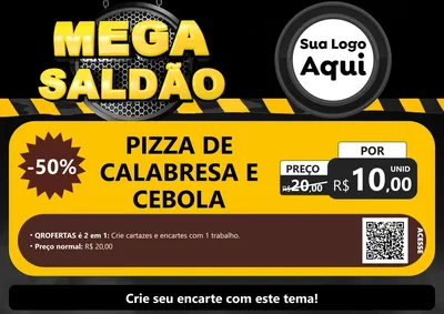 Modelo de Cartaz para Cartaz A4 Horizontal