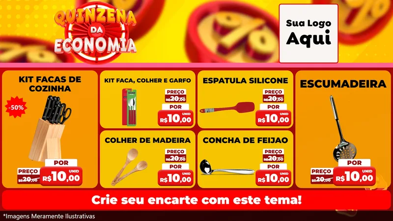 Modelo de TV para TV Horizontal com o tema Quinzena Da Economia para Utilidades Domésticas