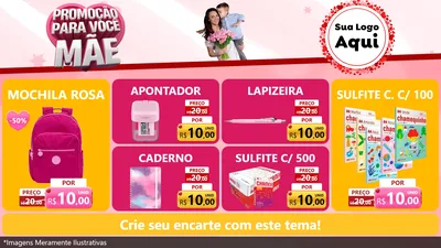 Modelo de TV para TV Horizontal com o tema Promoção Para Você Mãe para Papelaria
