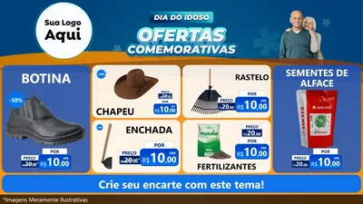 Modelo de TV para TV Horizontal com o tema Dia do Idoso