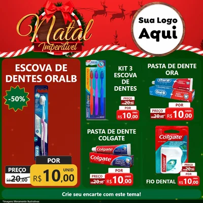 Modelo de Rede Social para Feed Facebook com o tema Natal Imperdível para Higiene Pessoal
