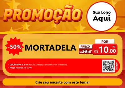 Modelo de Cartaz para Cartaz A4 Horizontal com o tema Promoção para Frios e Laticínios