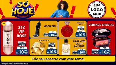 Modelo de TV para TV Horizontal com o tema Só Hoje! para Perfumes