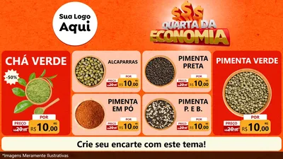 Modelo de TV para TV Horizontal com o tema Quarta da Economia para Produtos Naturais