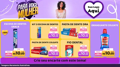 Modelo de TV para TV Horizontal com o tema Para Você, Mulher para Higiene Pessoal