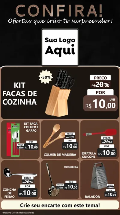 Modelo de Rede Social para Stories com o tema Confira! Ofertas que irão te surpreender! para Utilidades Domésticas