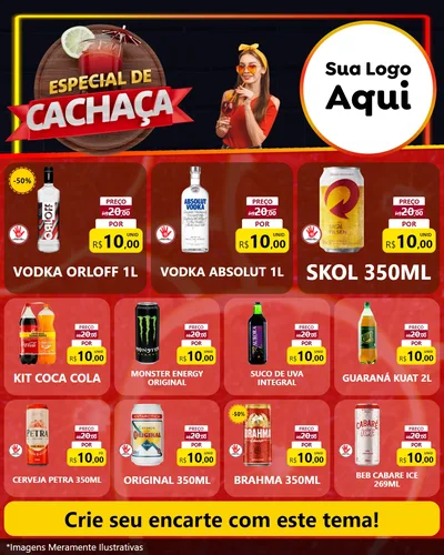Modelo de Rede Social para Feed Instagram com o tema Especial de Cachaça para Distribuidora de bebidas