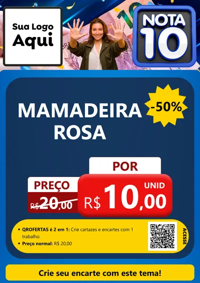 Modelo de Cartaz para Cartaz A4 Vertical com o tema Nota 10 para Bebês