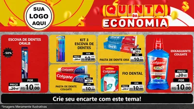 Modelo de TV para TV Horizontal com o tema Quinta da Economia para Higiene Pessoal