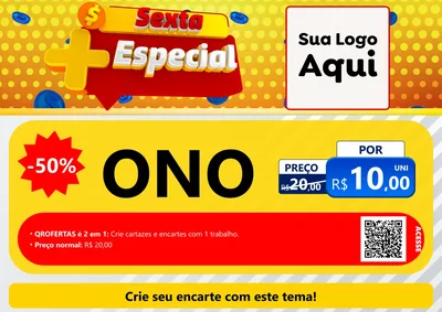 Modelo de Cartaz para Cartaz A4 Horizontal com o tema Sexta Mais Especial para Óticas
