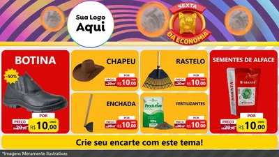 Modelo de TV para TV Horizontal com o tema Sexta da Economia para Agropecuária