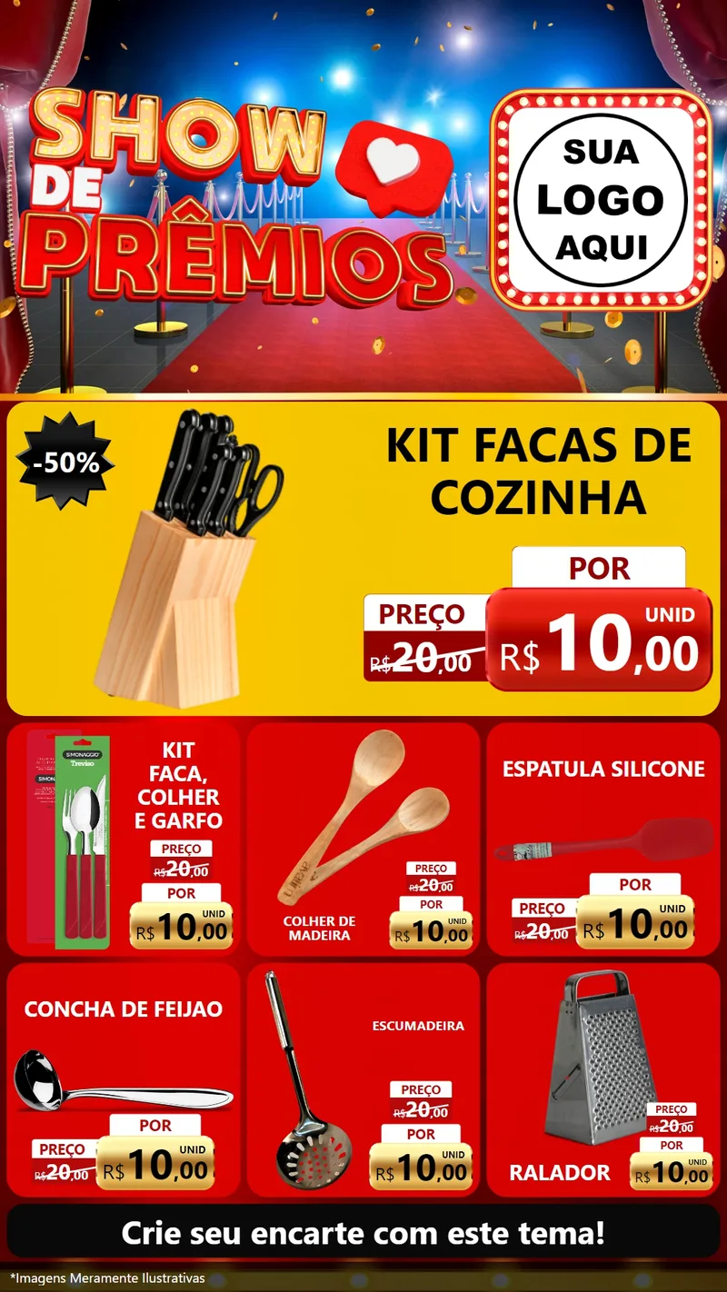Modelo de Rede Social para Stories com o tema Show de Prêmios para Utilidades Domésticas