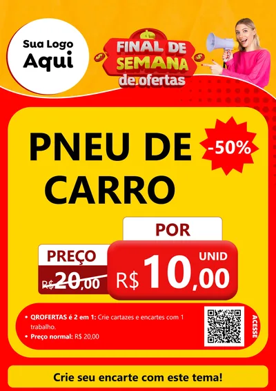 Modelo de Cartaz para Cartaz A4 Vertical