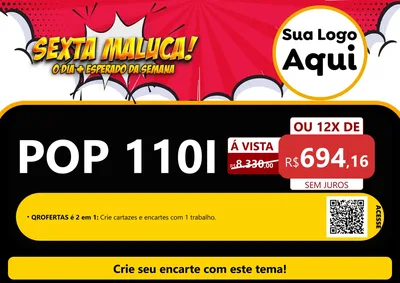 Modelo de Cartaz para Cartaz A4 Horizontal