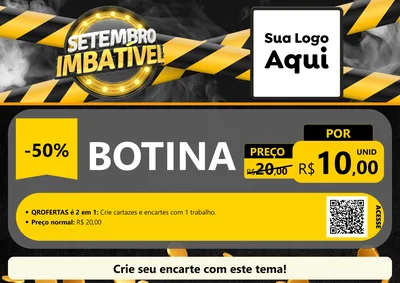 Modelo de Cartaz para Cartaz A4 Horizontal com o tema Setembro Imbatível para Agropecuária