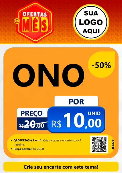 Modelo de Cartaz para Cartaz A4 Vertical com o tema Ofertas do Mês para Óticas