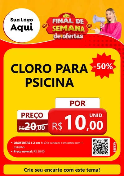 Modelo de Cartaz para Cartaz A4 Vertical