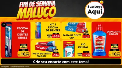 Modelo de TV para TV Horizontal com o tema Final de Semana Maluco para Higiene Pessoal