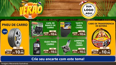 Modelo de TV para TV Horizontal com o tema Verão para Auto peças