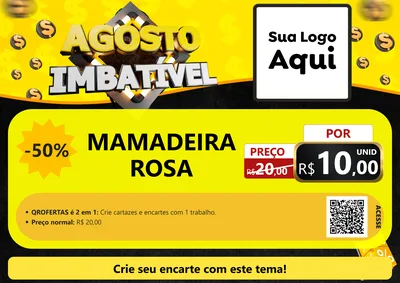 Modelo de Cartaz para Cartaz A4 Horizontal com o tema Agosto Imbatível para Bebês
