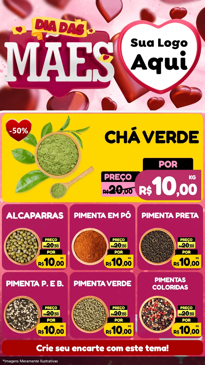 Modelo de Rede Social para Stories com o tema Dia Das Mães para Produtos Naturais