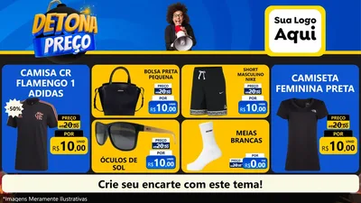 Modelo de TV para TV Horizontal com o tema Detona Preços para Roupas e acessórios
