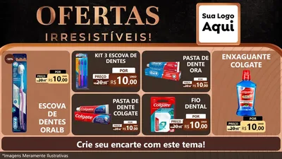 Modelo de TV para TV Horizontal com o tema Ofertas Irresistíveis! para Higiene Pessoal
