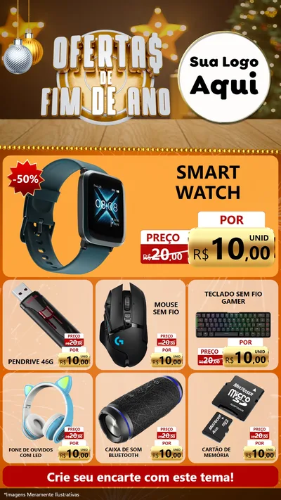 Modelo de Rede Social para Stories com o tema Ofertas de Fim de Ano para Informática