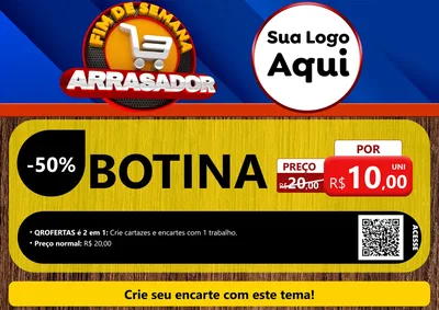 Modelo de Cartaz para Cartaz A4 Horizontal com o tema Fim De Semana Arrasador para Agropecuária