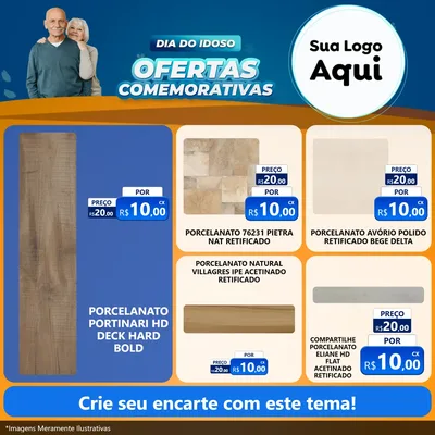Modelo de Rede Social para Feed Facebook com o tema Dia do Idoso