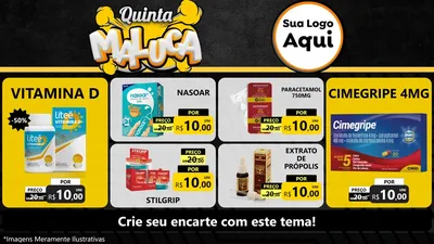 Modelo de TV para TV Horizontal com o tema Quinta Maluca para Farmácia