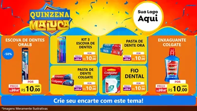 Modelo de TV para TV Horizontal com o tema Quinzena Maluca para Higiene Pessoal