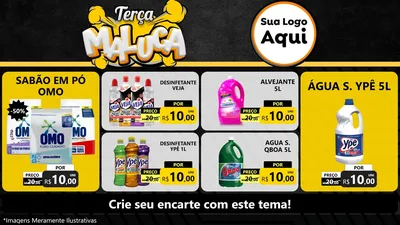 Modelo de TV para TV Horizontal com o tema Terça Maluca para Produtos de Limpeza