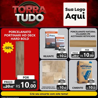 Modelo de Rede Social para Feed Facebook com o tema Torra Tudo para Pisos e revestimentos