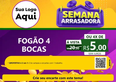 Modelo de Cartaz para Cartaz A4 Horizontal