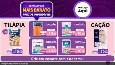 Modelo de TV para TV Horizontal com o tema Mais Barato para Peixaria
