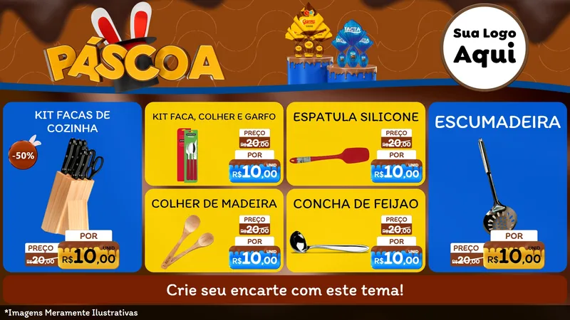 Modelo de TV para TV Horizontal com o tema Páscoa para Utilidades Domésticas