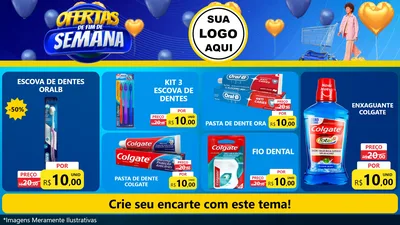 Modelo de TV para TV Horizontal com o tema Ofertas de Fim de Semana para Higiene Pessoal