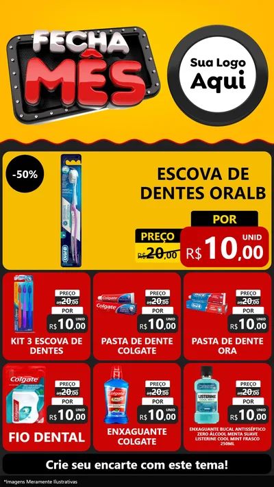 Modelo de Rede Social para Stories com o tema Fecha Mês para Higiene Pessoal